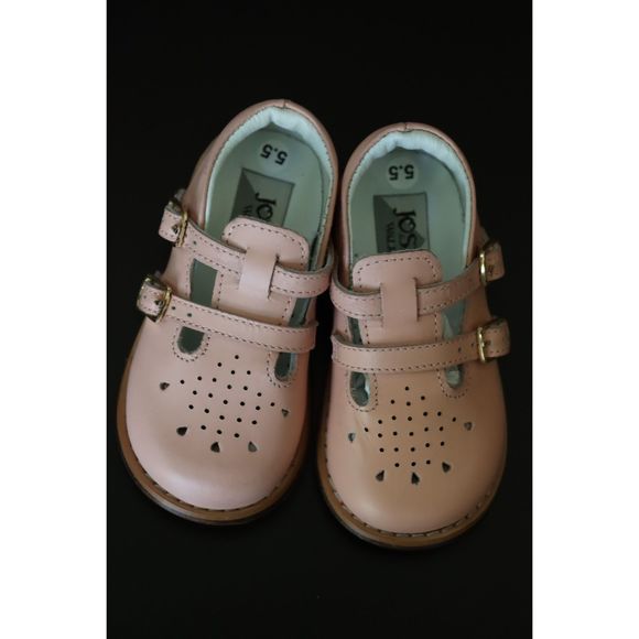 Josmo Baby Girl Walker Mary Jane Vintage Retro Style Shoe, 5.5 Wide Toddler - Picture 2 of 6